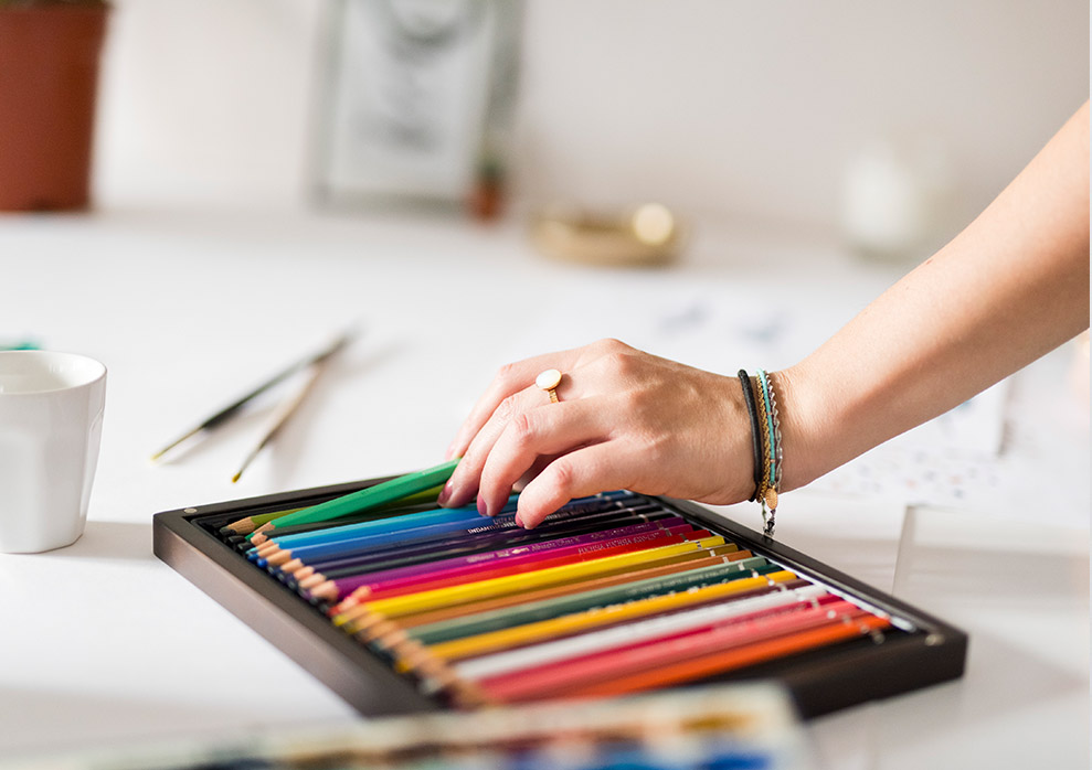 crayons aquarellables
